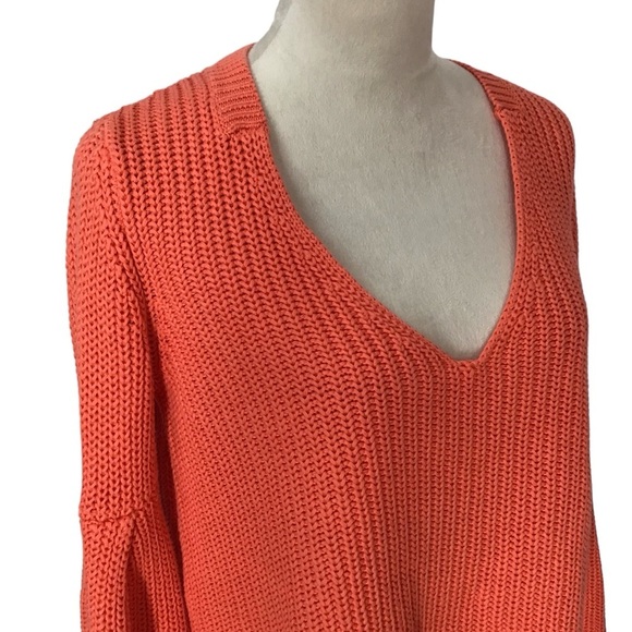 Free People Damsel Flared Sleeve V Neck Sweater Women’s Size Medium NEW - Picture 7 of 11